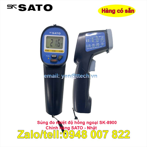 Nhiệt Kế Hồng Ngoại Sato SK-8900